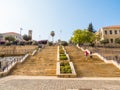 Staircase on the Roman Baths archaeological site. In Beirut, Lebanon Royalty Free Stock Photo