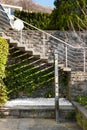 View staircase in stone Royalty Free Stock Photo