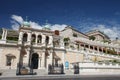 View on stairs in Buda castle from street. Budapest Royalty Free Stock Photo