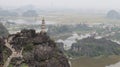 View from 1000 stairs ladder in Ninh binh, Vietnam