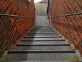 View of the stairs in the old building in Tai Kwun, Central, Hong Kong Royalty Free Stock Photo