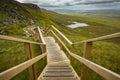 View of The Stairway to Heaven at Cuilcagh mountain Royalty Free Stock Photo