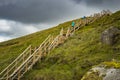 View of The Stairway to Heaven at Cuilcagh mountain Royalty Free Stock Photo