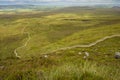 View of The Stairway to Heaven at Cuilcagh mountain from the top Royalty Free Stock Photo