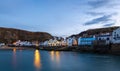View of Staithes, a seaside village in the borough of Scarborough in North Yorkshire, England Royalty Free Stock Photo