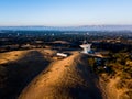 View of Stanford Sattelite Dish from the air Royalty Free Stock Photo