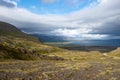 View from Stapafell area to the coast and Hraunlandarif, Iceland