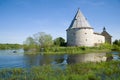 View of the Staraya Ladoga fortress. Leningrad region, Russia Royalty Free Stock Photo