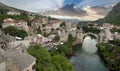 View of Stari Most Bridge in Mostar