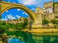 Stari Most Old Bridge in Mostar, Bosnia and Herzegovina Royalty Free Stock Photo