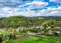 View of the state-approved climatic health resort Streitberg in Bavaria