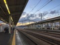 View of the station in Himeji, Japan