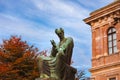 Statue of bishop Strossmayer in Zagreb, Croatia Royalty Free Stock Photo