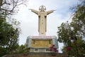 The view of the statue of Jesus Christ on the mountain Nyo. Vung Tau, Vietnam