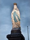 A view of the Statue of Mary in Lourdes