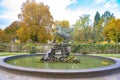 View of Statue Pegasus Fountain by sculptor Kaspar Gras in Mirabell Garden in Salzburg, Austria Royalty Free Stock Photo