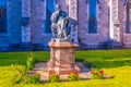 View of a statue in the Saint Stephen's Green park in Dublin, Ireland Royalty Free Stock Photo