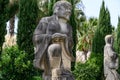 View of statues at the Bacalhoa Buddha Eden, Bombarral, Portugal