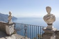 View with statues from the city of Ravello, Amalfi Coast, Italy, Europe Royalty Free Stock Photo