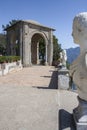 View with statues from the city of Ravello, Amalfi Coast, Italy, Europe Royalty Free Stock Photo