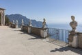 View with statues from the city of Ravello, Amalfi Coast, Italy, Europe Royalty Free Stock Photo