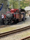 A view of a Steam Train at Tan-y-Bwlch Station