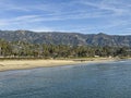 View from Stearns Wharf, Mission creek emtying, Santa Barbara, CA, USA