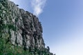 View of the steep rocky walls of Table Mountain in Cape Town - 1