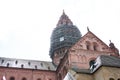 View on a steeple and the historical building in mainz germany Royalty Free Stock Photo