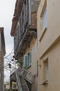 Steets and building in old town of city of Kavala, East Macedonia and Thrace, Greece