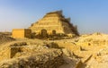 View of the Step Pyramid of Djoser at Saqqara Royalty Free Stock Photo