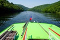 View from the stern of the boat