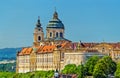 View of Stift Melk, a Benedictine abbey above the town of Melk in Austria Royalty Free Stock Photo