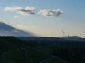 View from the still very industrial Ruhr area from the Hoheward coal dump. A popular excursion destination for the population