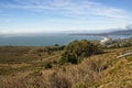 View of Stinson Beach from Highway 1 in Marin County Royalty Free Stock Photo