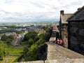 View of Stirling from the top of the Castle. Scotland