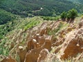 View at Stobski pyramids, Bulgaria Royalty Free Stock Photo
