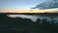 View of Stockholm from Skinnarviksberget in the evening