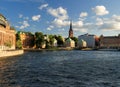 View From Stockholms Strom To Riddarholmen In Stockholm