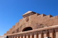 View of stone colonial building front