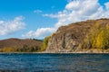 View of the stone forest and the river