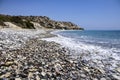 View of stone sea beach Royalty Free Stock Photo