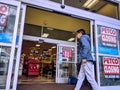 View of Store Closing signs posted at Petco at the Crossroads Bellevue shopping center