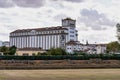 View of the store grain, silo de trigo of Merida in Extremadura, Spain Royalty Free Stock Photo