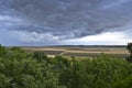 The view of Storm clouds from the ruins of Troy