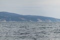 View of a stormy seascape of waves and the Black Sea