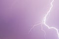 View of stormy sky with lightning strikes during thunderstorm Royalty Free Stock Photo