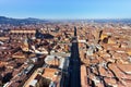 View on Strada Maggiore in Bologna Royalty Free Stock Photo