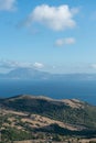 View of the Strait of Gibraltar from a mountain with the view of the African continent