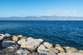 Strait of Messina in Reggio Calabria, Southern Italy Royalty Free Stock Photo